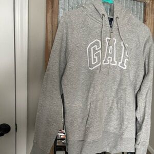 GAP Heather Gray Zip-Up Hoodie